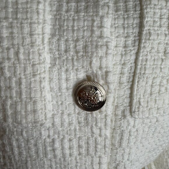 Maje white Valasila Tweed Belted Jacket Sz 38 /US size 6 new with tags - Picture 8 of 17